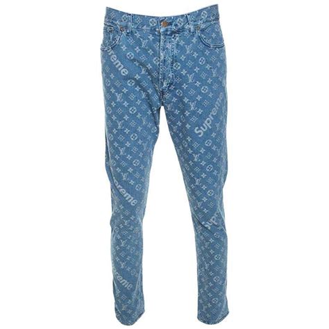 louis vuitton supreme monogram jeans replica|louis vuitton supreme shoes.